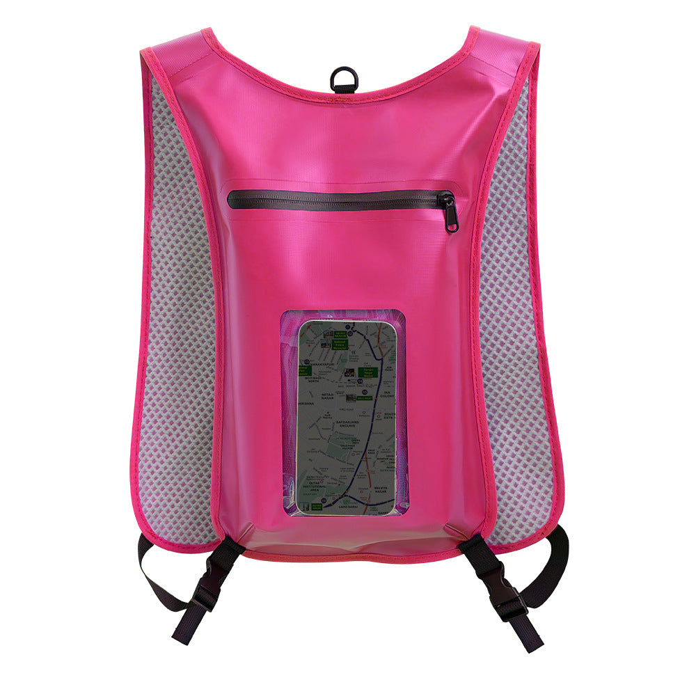 Wasserdichte Smartphone-Rucksack mit Durchsichtiger Fronttasche Brehn