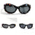 Damen Sonnenbrille mit kreativem Dekor und markantem Rahmen Brehn