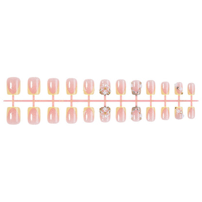 Elegantes florales Press-On-Nagelkunstset Brehn