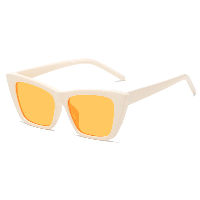 Damen trendige oversized Sonnenbrille mit innovativem transparentem Rahmen Brehn