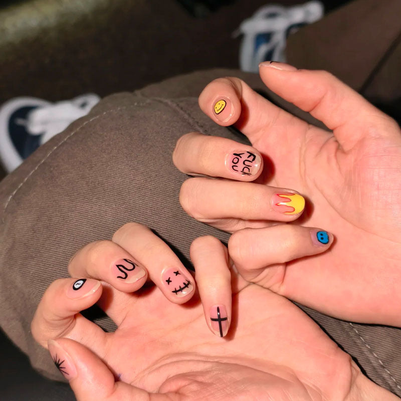 Verspieltes Künstlerisches Nagelkunst Design Set Brehn