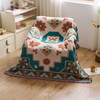 Künstlerische Jacquard-Wurfdecke