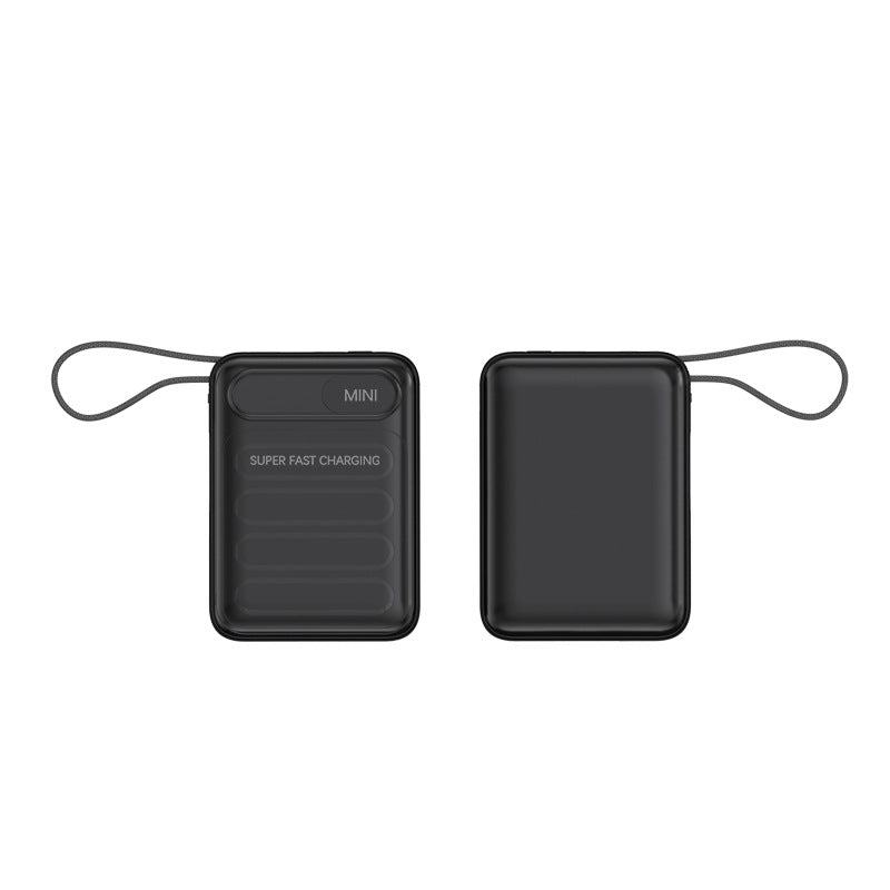 Tragbare Powerbank mit Integrierten Schnellladekabeln und Digitaler Ladestandanzeige Brehn
