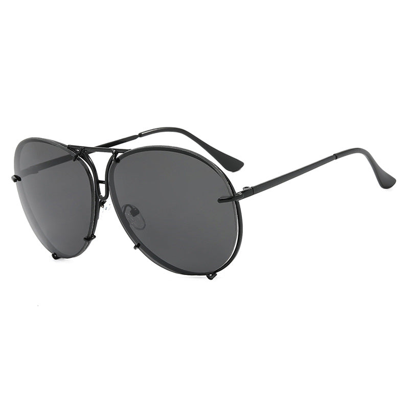 Damen Flug-Sonnenbrille mit stylischem Metallrahmen und UV-Schutz Brehn