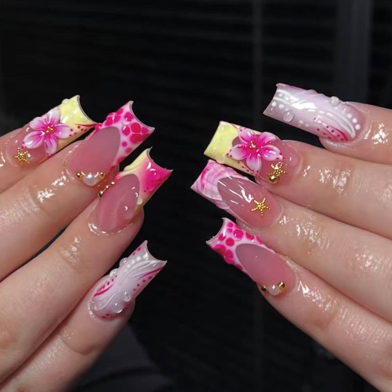 Blumen Design Press-On Nagel Tipps Brehn