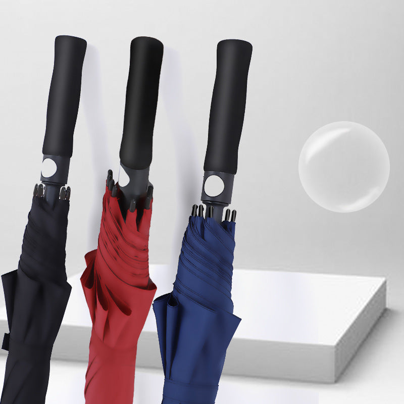 Damen Automatischer Golf-Regenschirm mit ergonomischem Griff Brehn