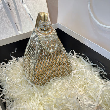 Geometric Mesh Abendhandtasche