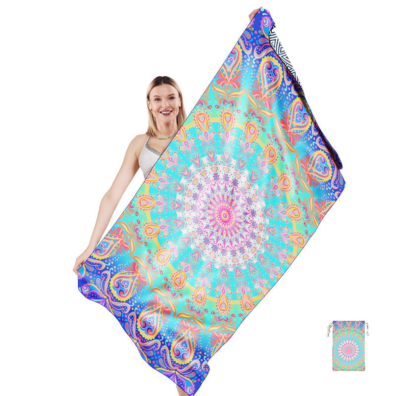 Multifunktionales Strandtuch im kreativen Mandala-Design Brehn