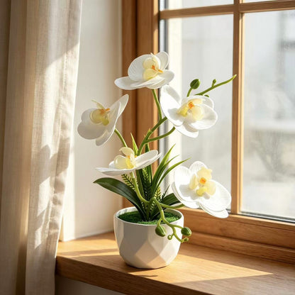 Künstliche Orchideenblumenarrangement für die Innendekoration