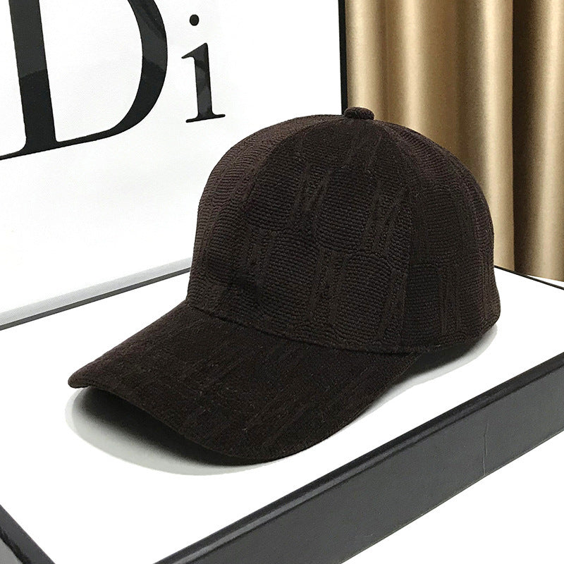 Damen Texturierter Stoff Baseballcap Brehn