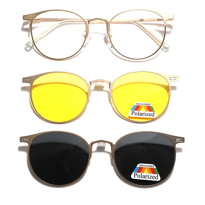 Damen modische Sonnenbrille mit wechselbaren Gläsern und polarisierter Technologie Brehn