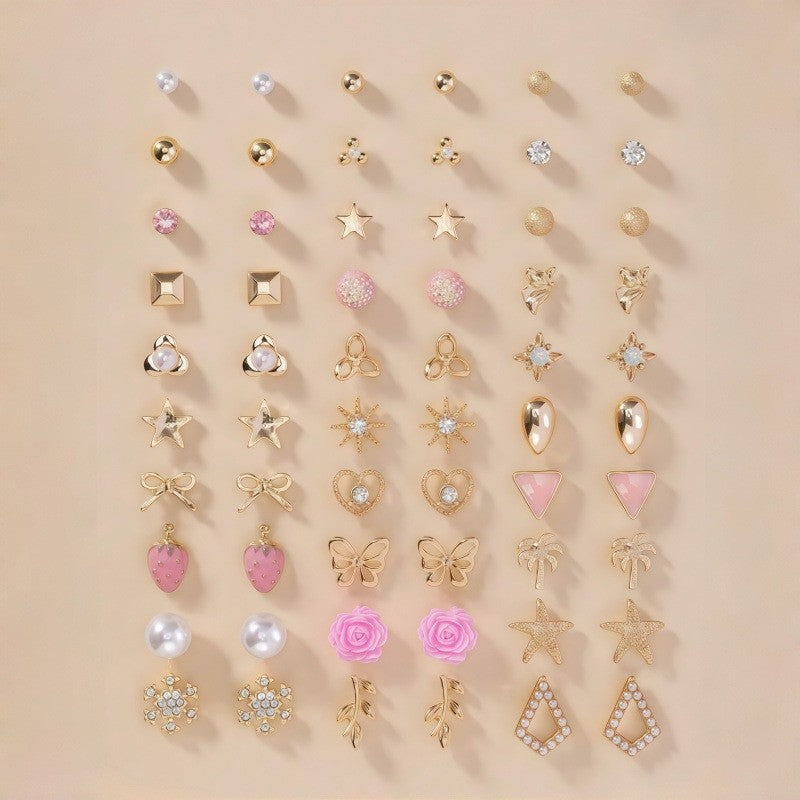 Glitzernde Ohrringe Set Brehn