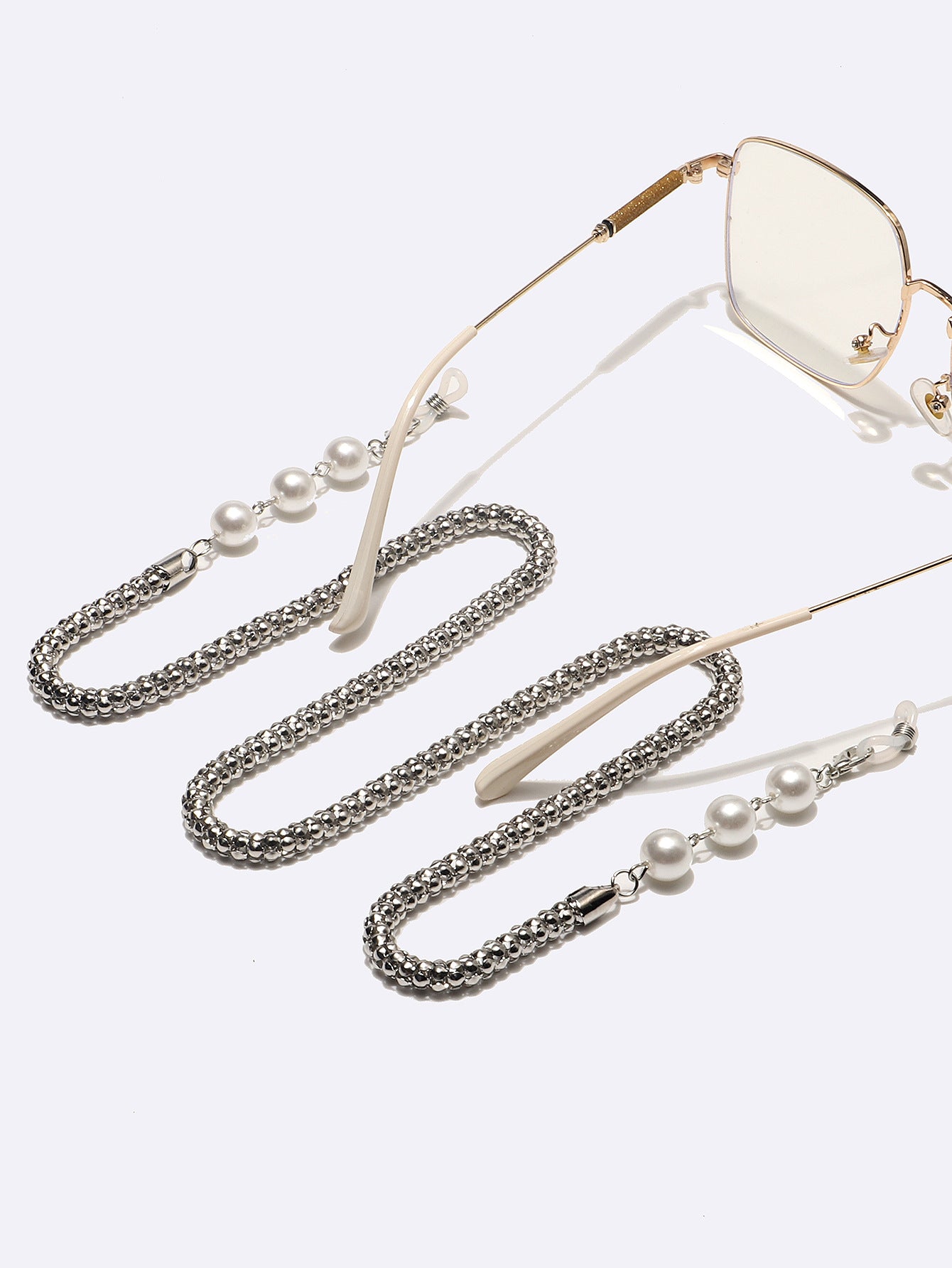 Elegante Perlenverzierte Brillekette Brehn