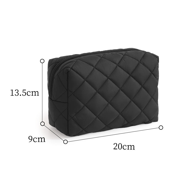 Quilted Leopardenmuster Make-up Tasche Brehn