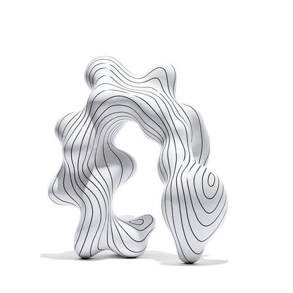 Dekorative Moderne Blattskulptur