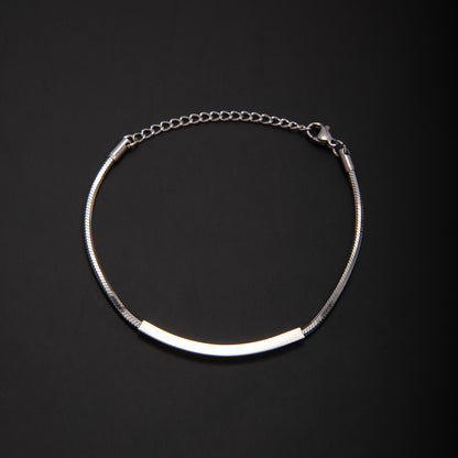 Elegante Minimalistische Silberkette Armband Brehn