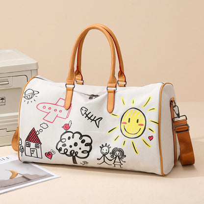 Künstlerische Canvas Reisetasche Brehn