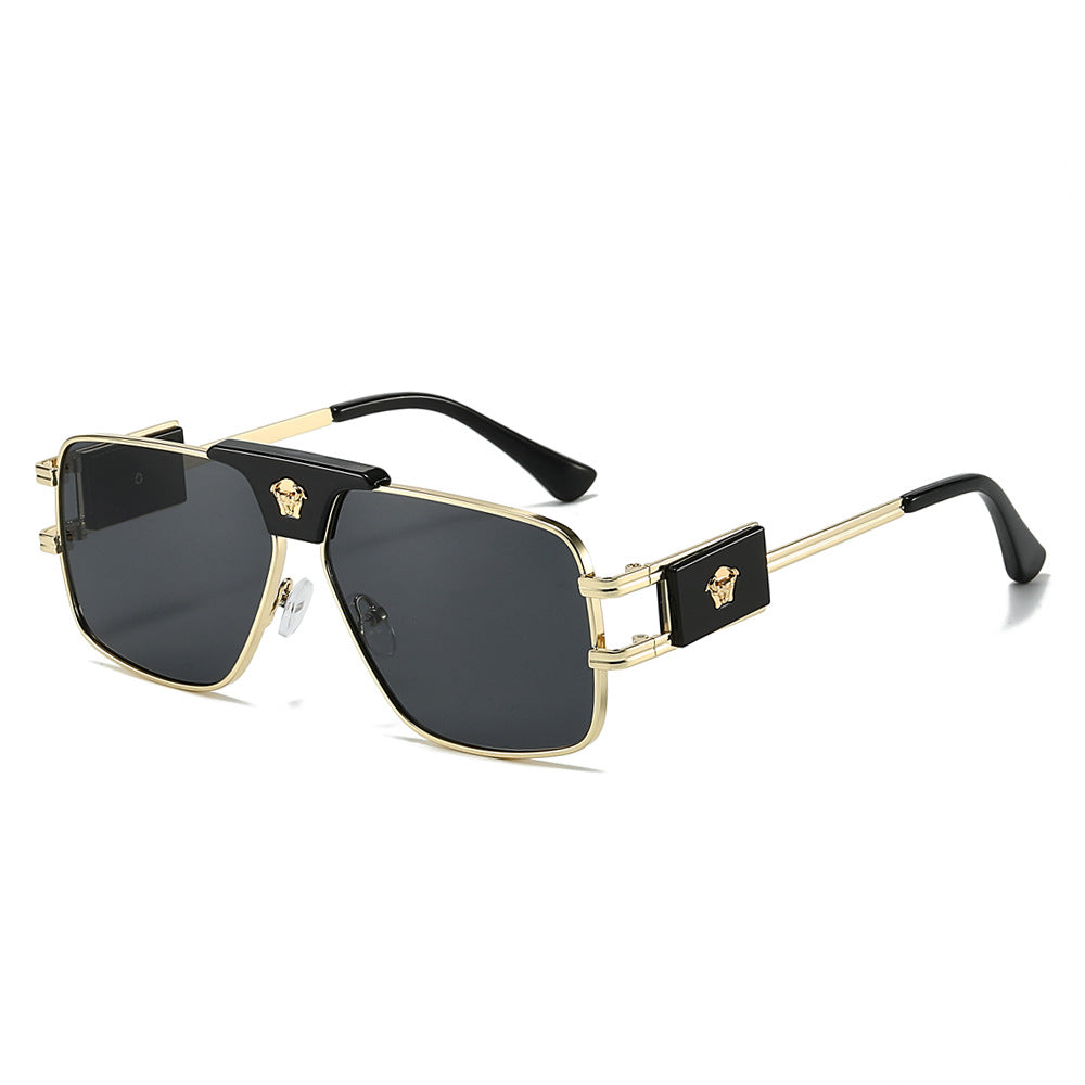 Damen stilvolle Sonnenbrille mit modernem, quadratischem Rahmen Brehn