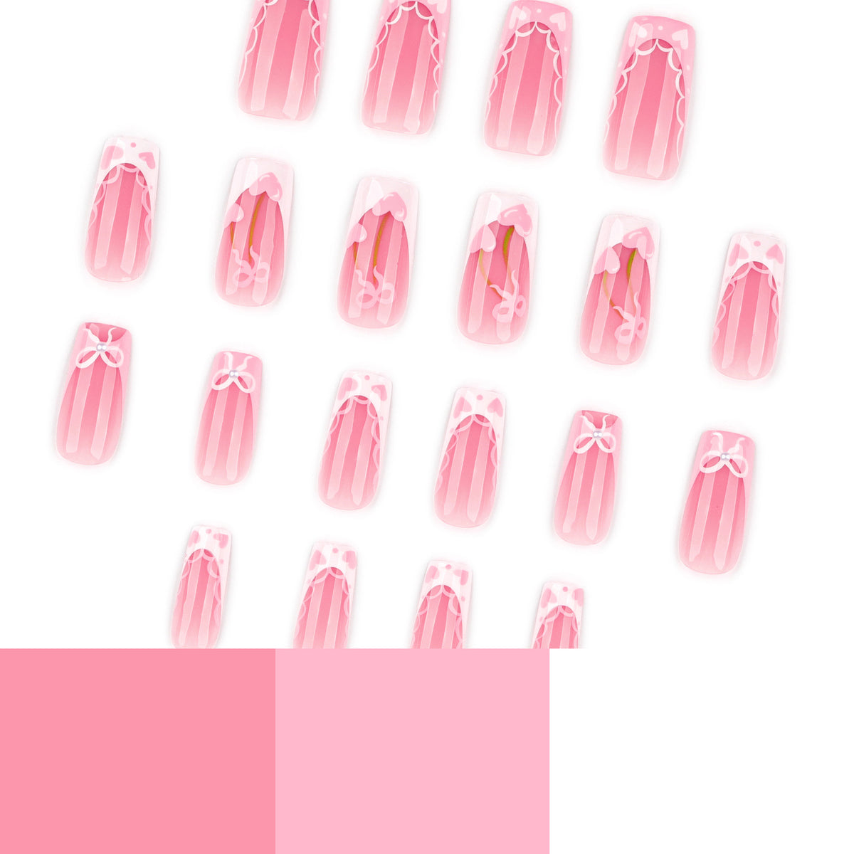 Kunstvolle Nagelverlängerungen mit verspieltem Floraldesign Brehn