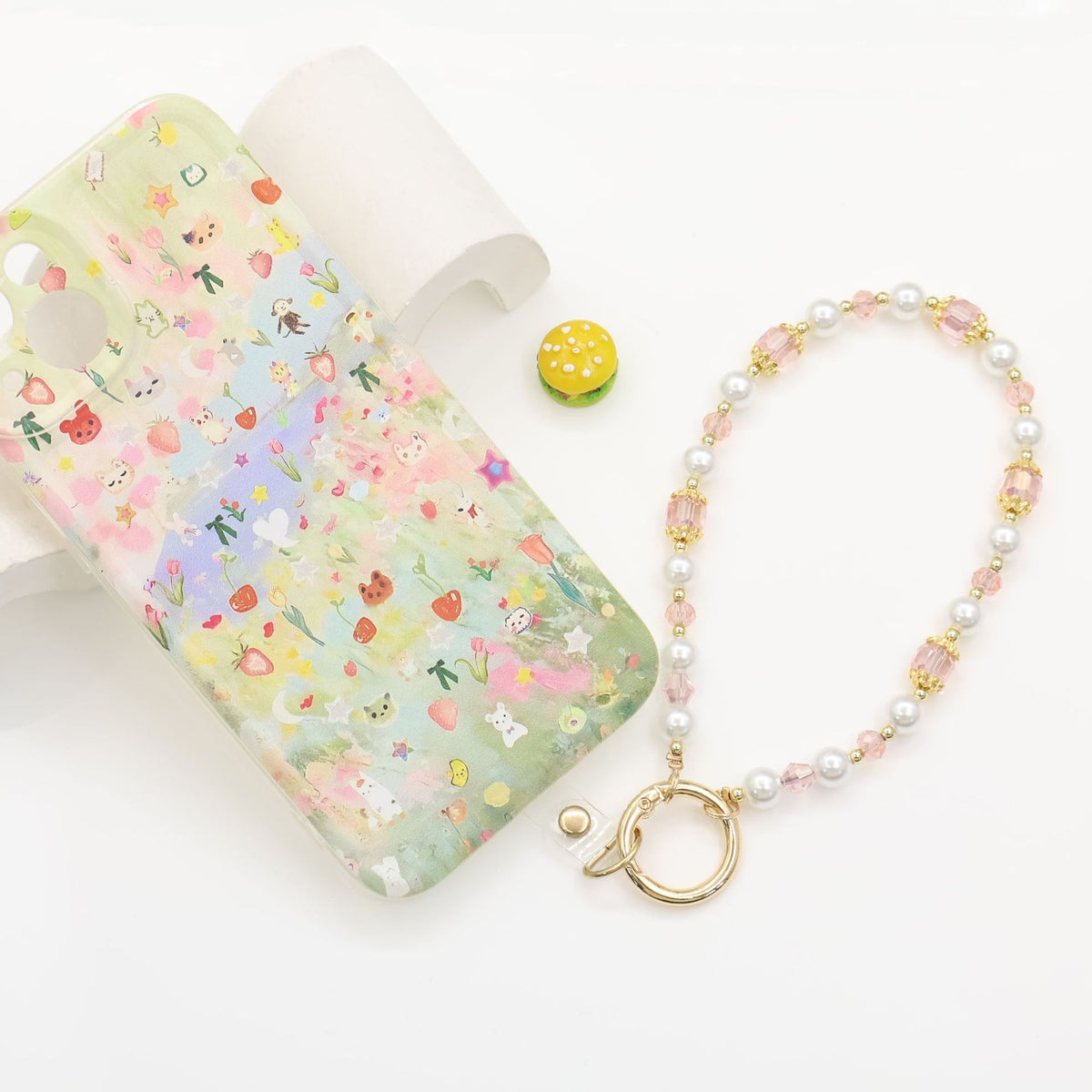 Elegante Perlen-Handykette Brehn