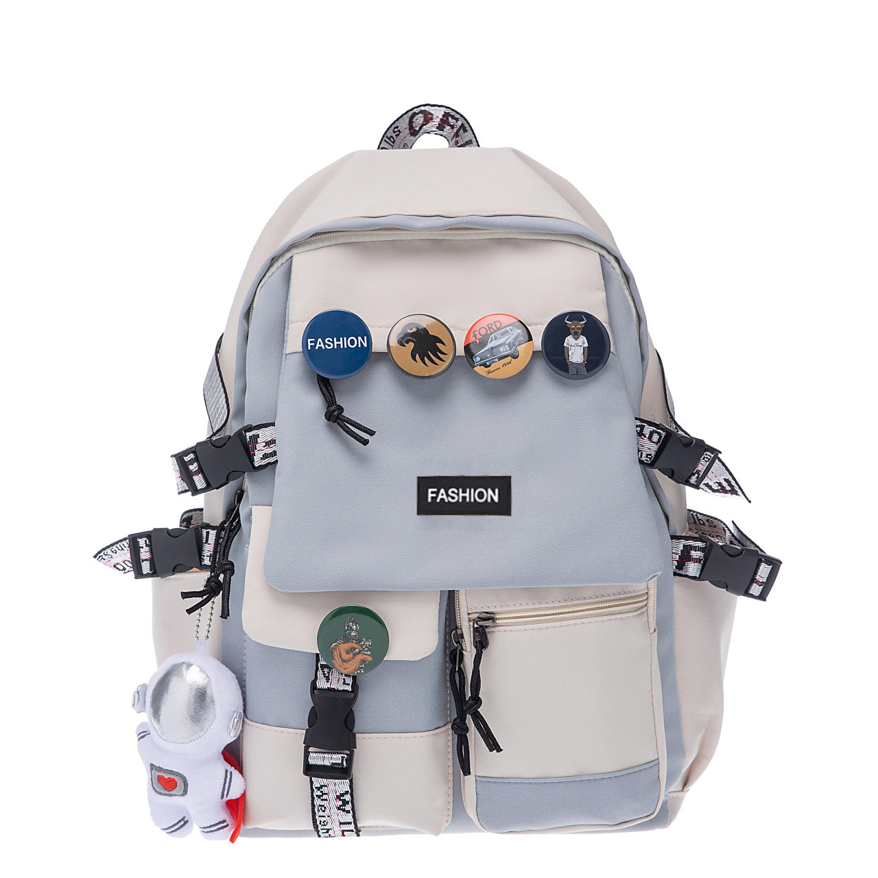Moderner Rucksack mit Vielseitigen Fächern und Kreativen Applikationen Brehn