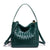 Elegante Geflochtene Leder Schultertasche Brehn