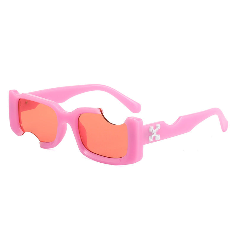 Damen exklusive modische Sonnenbrille mit futuristischem Design Brehn