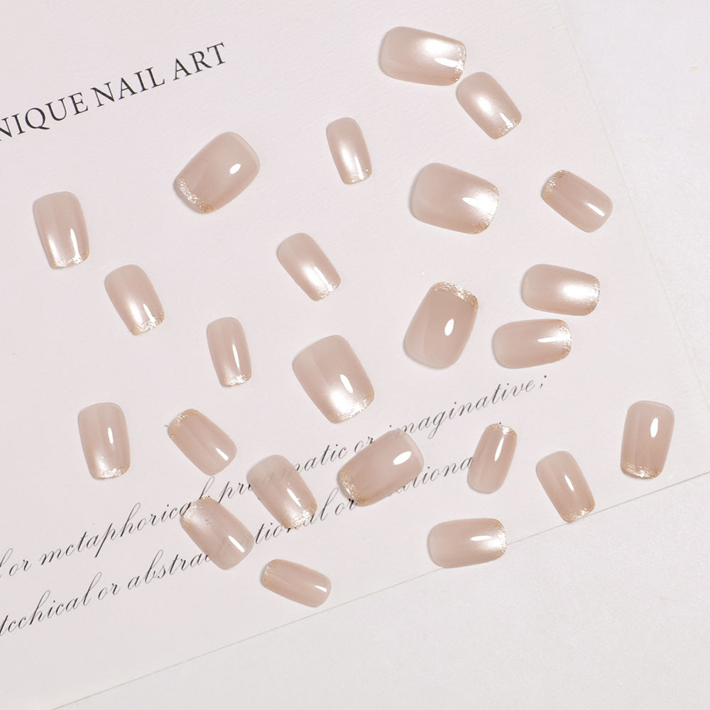 Premium Glänzende Nagelkunst Press-On Nägel Brehn