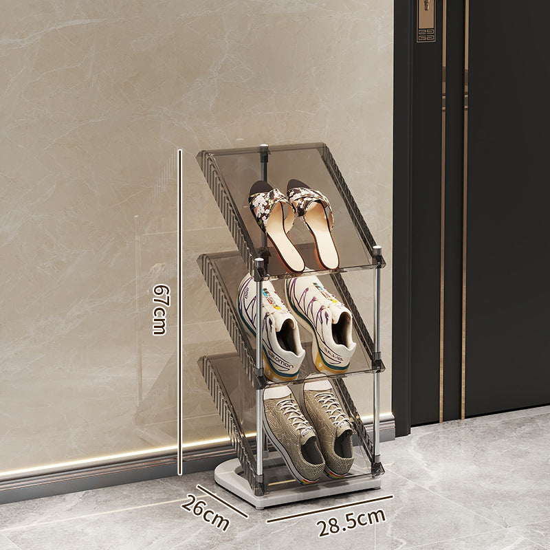 Schuhregal mit transparentem Design Brehn
