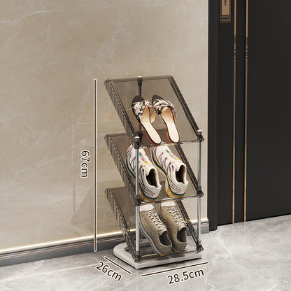 Schuhregal mit transparentem Design Brehn