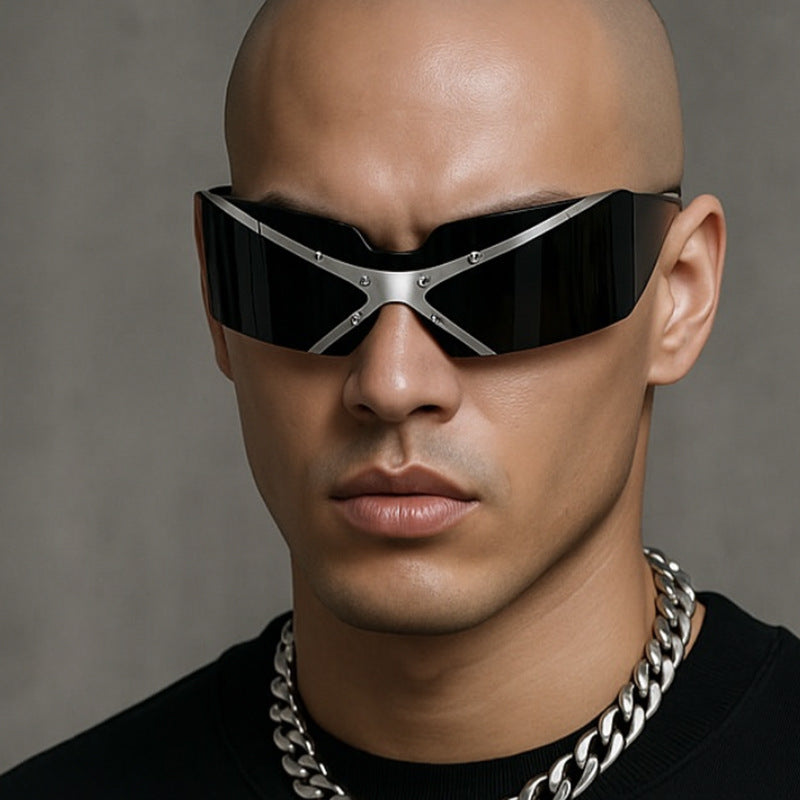 Damen futuristische Sportsonnenbrille Brehn