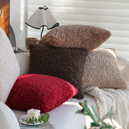 Kuschel-Kissen in Teddy-/Bouclé-Optik mit weicher Füllung Brehn