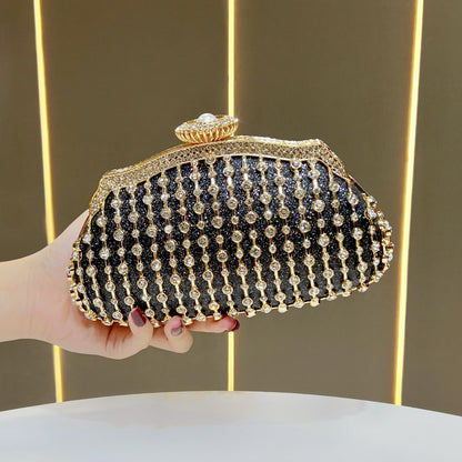 Glamouröse Kristallverzierte Abend-Handtasche