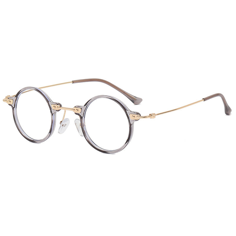 Damen runde Brille mit filigranem Metallrahmen Brehn