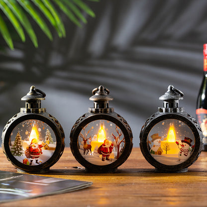 Dekorative Weihnachtslaterne mit LED Beleuchtung