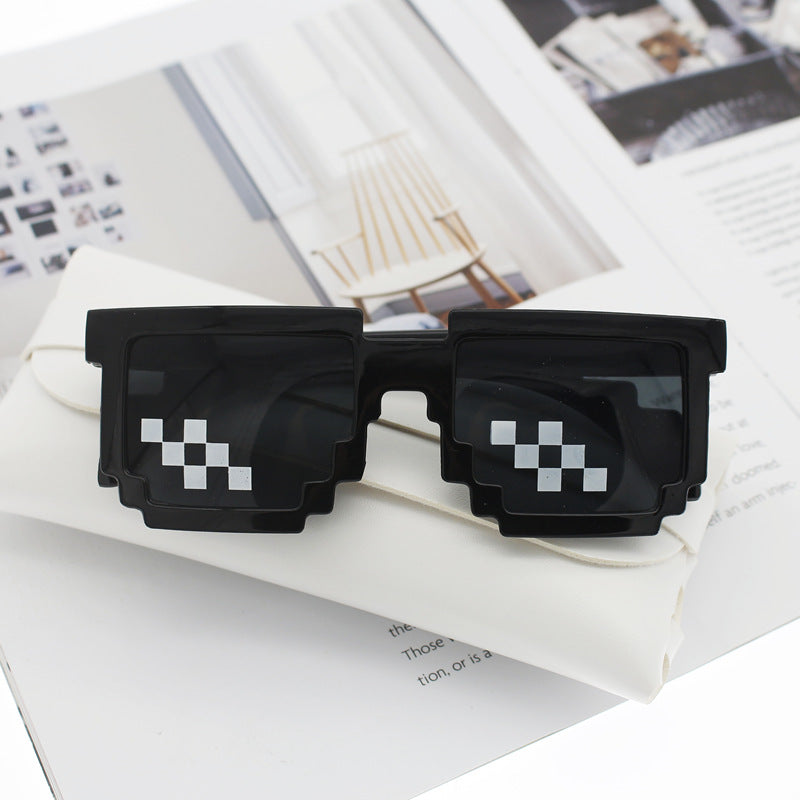 Damen Retro-Sonnenbrille im stylischen Pixel-Design Brehn