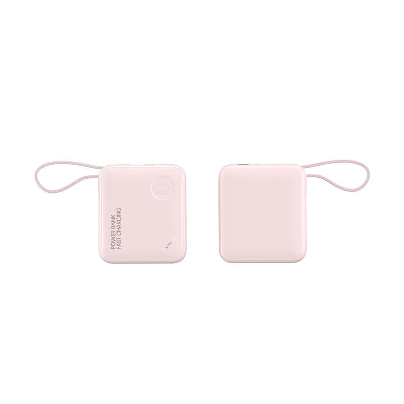 Kompakte Powerbank mit Schnellladefunktion und Trageband Brehn