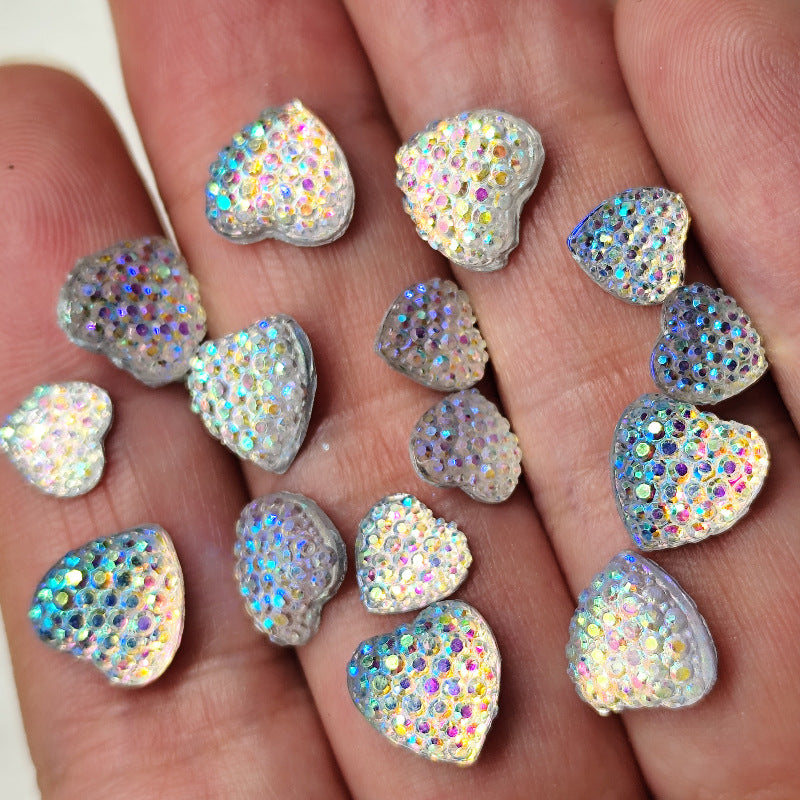 Glitzernde Herzform Schmucksteine Brehn