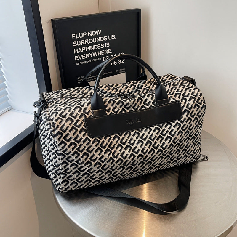 Elegante gemusterte Reise-Duffle Brehn