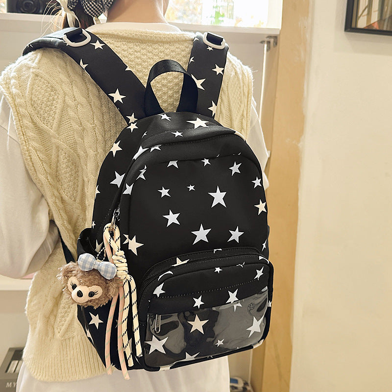 Sternen-Print Multi-Taschen Rucksack Brehn