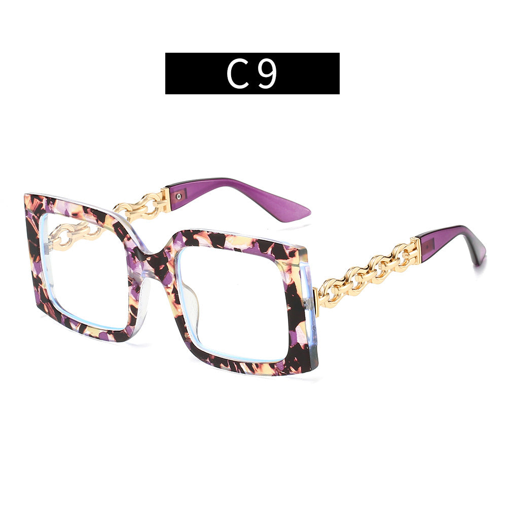 Damen elegante Sonnenbrille mit luxuriösen Kettendetails Brehn