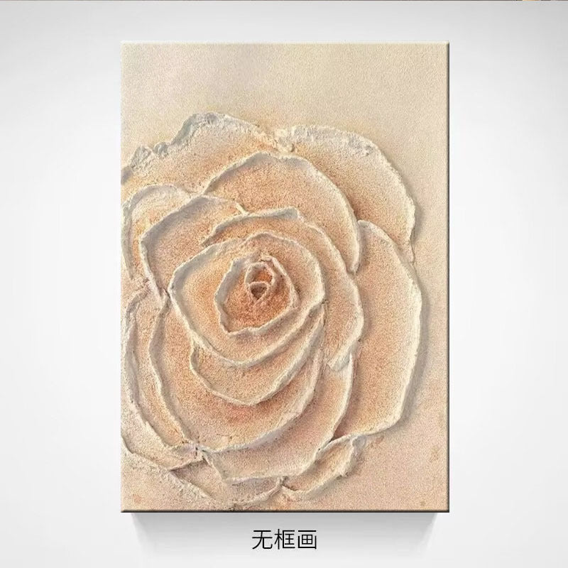 Texturiertes Blumencanvas-Kunstwerk