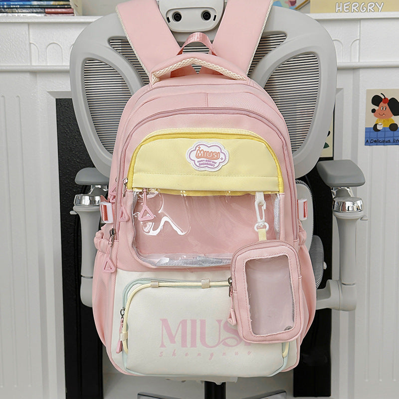 Multifunktionaler transparenter Schulrucksack