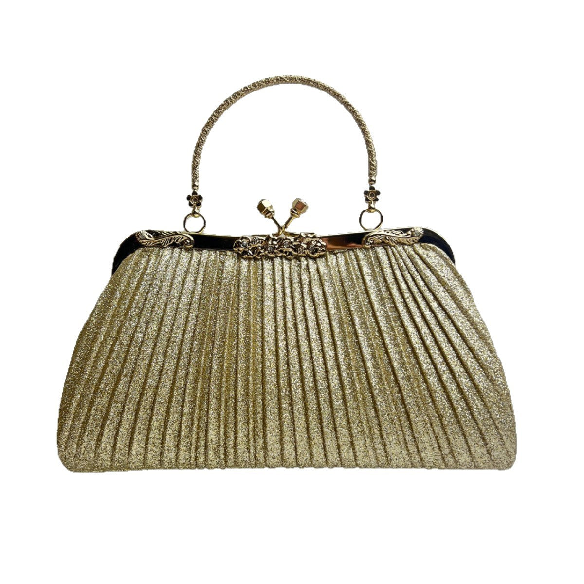Plissierte Glam Abendhandtasche