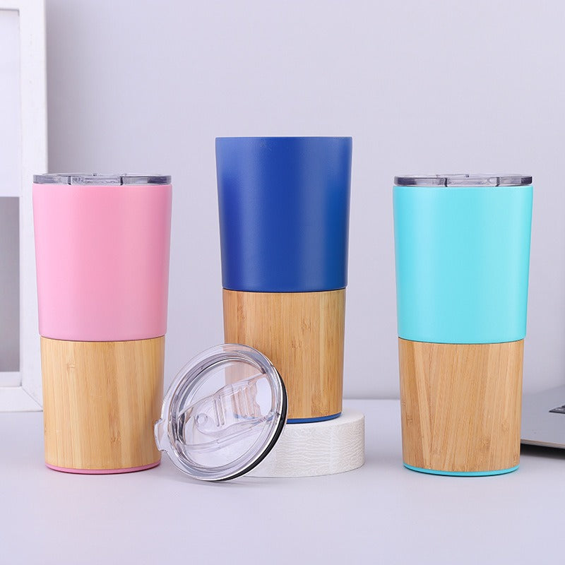 Damen umweltfreundlicher Kaffeebecher mit bambusoptik Brehn
