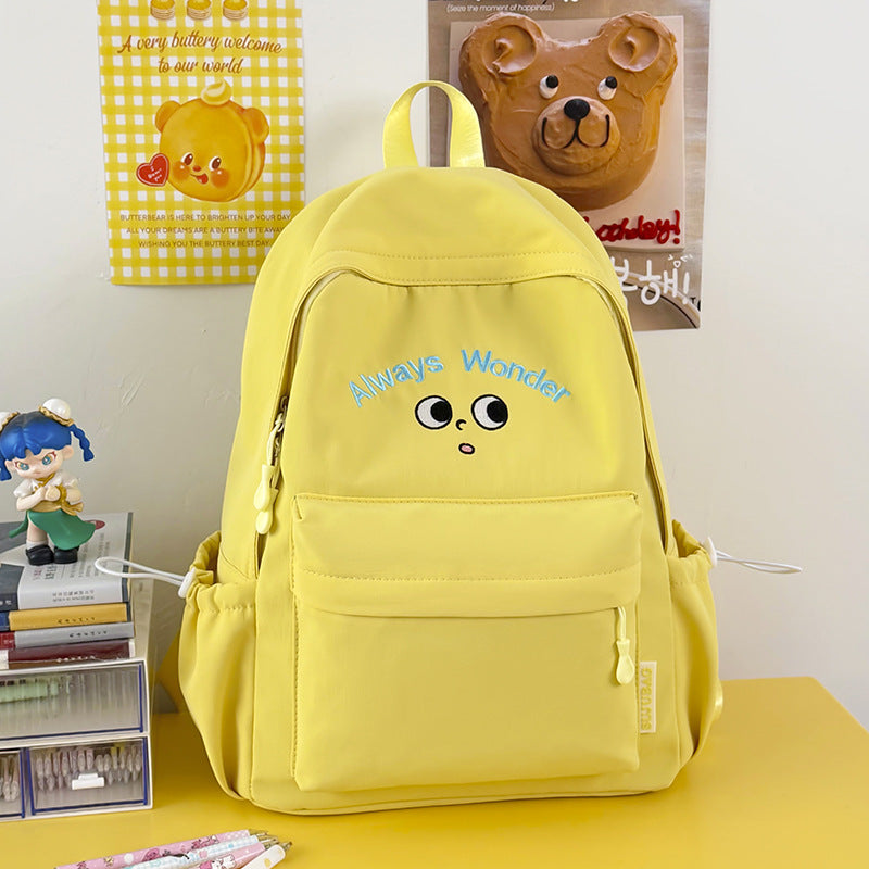 Süßer Graphic Bestickter Schulrucksack