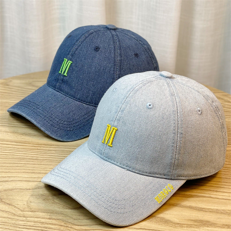 Männer bestickte Denim Baseballmütze Brehn