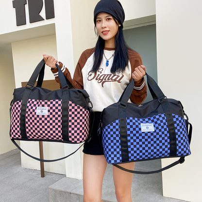 Stilvoller Schachbrett-Duffle-Bag Brehn