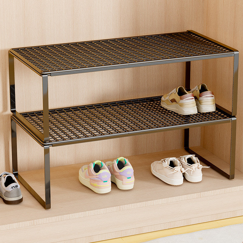 Verstellbarer erweiterbarer Metal Schuhregal-Organizer