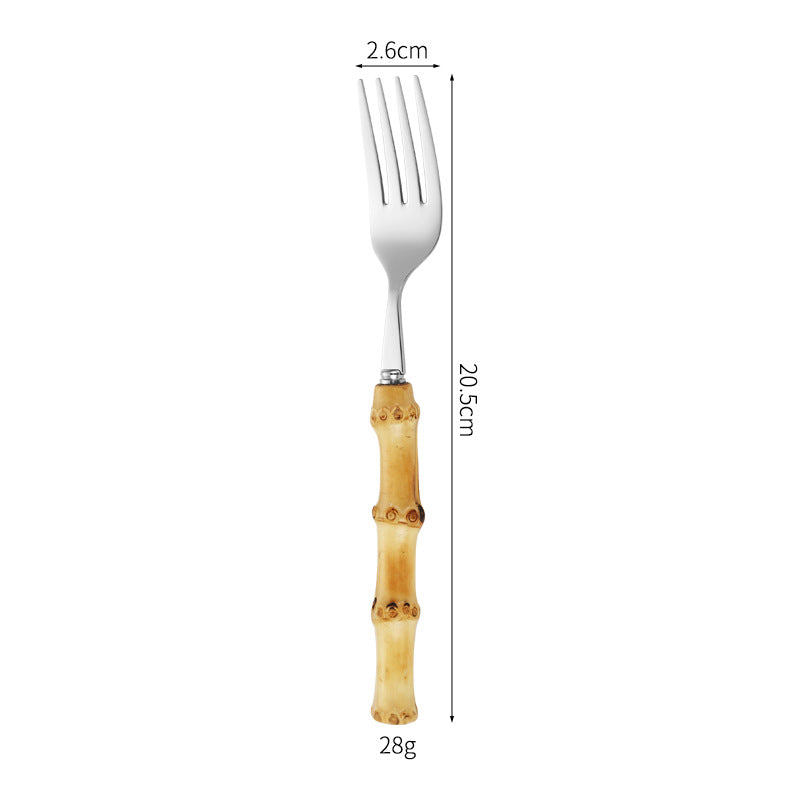 Bambusgriff Saladgabel Brehn